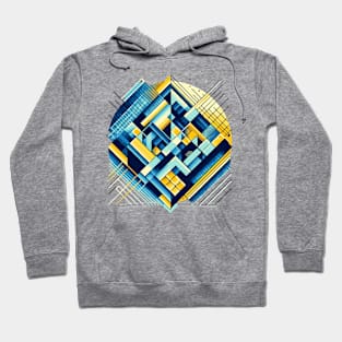 Abstract BluYel4 Hoodie